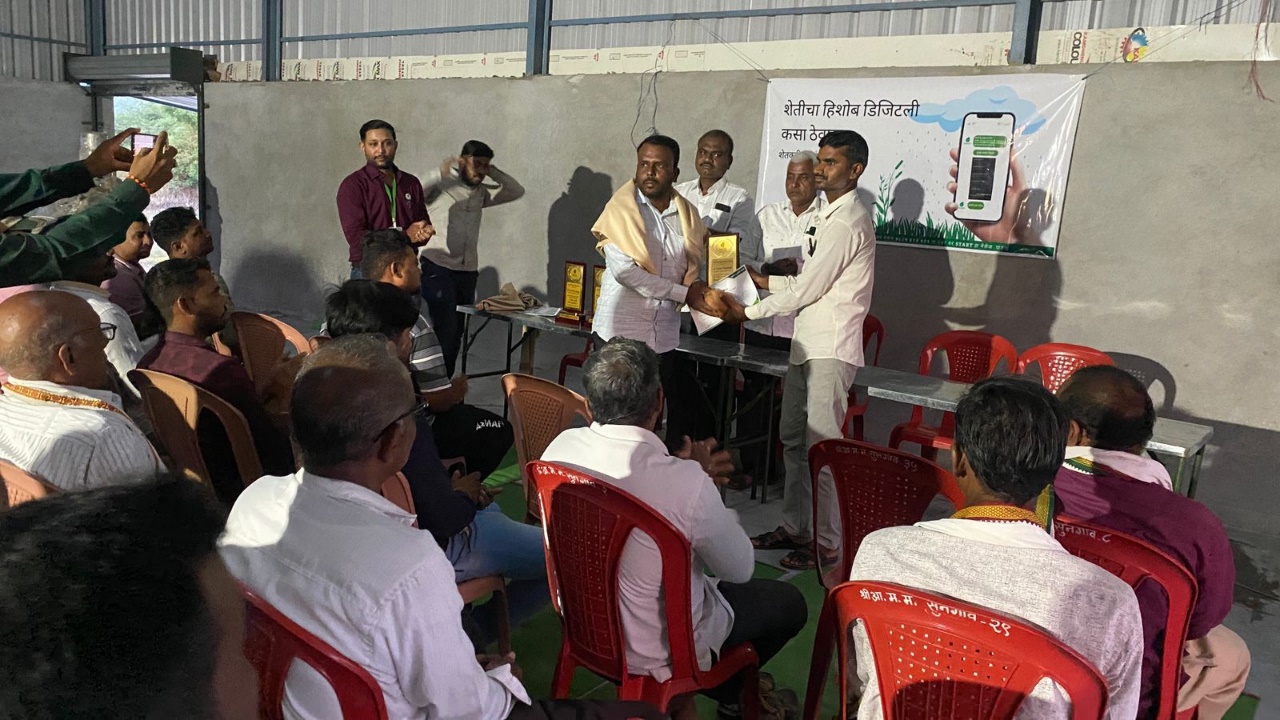 Cheif guest of Smart Farmer Award Function in Sungaon, Buldana